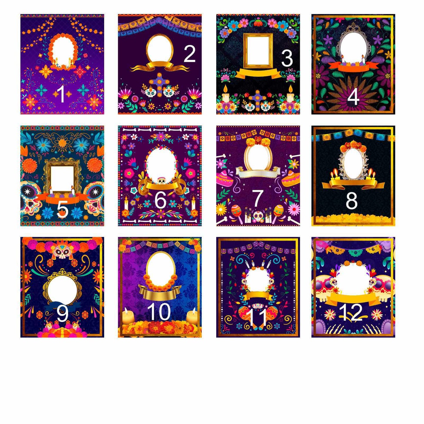 Ofrenda Label for Cylinder Candel / Ofrenda label / Dia De Los Muertos Calcomania