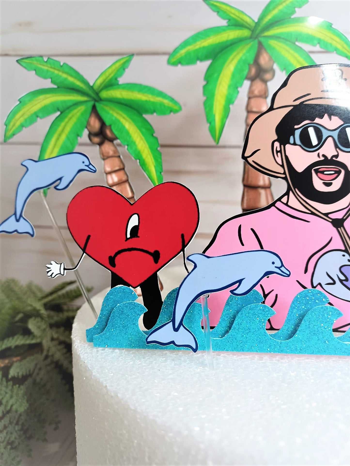 Bad Bunny cake topper