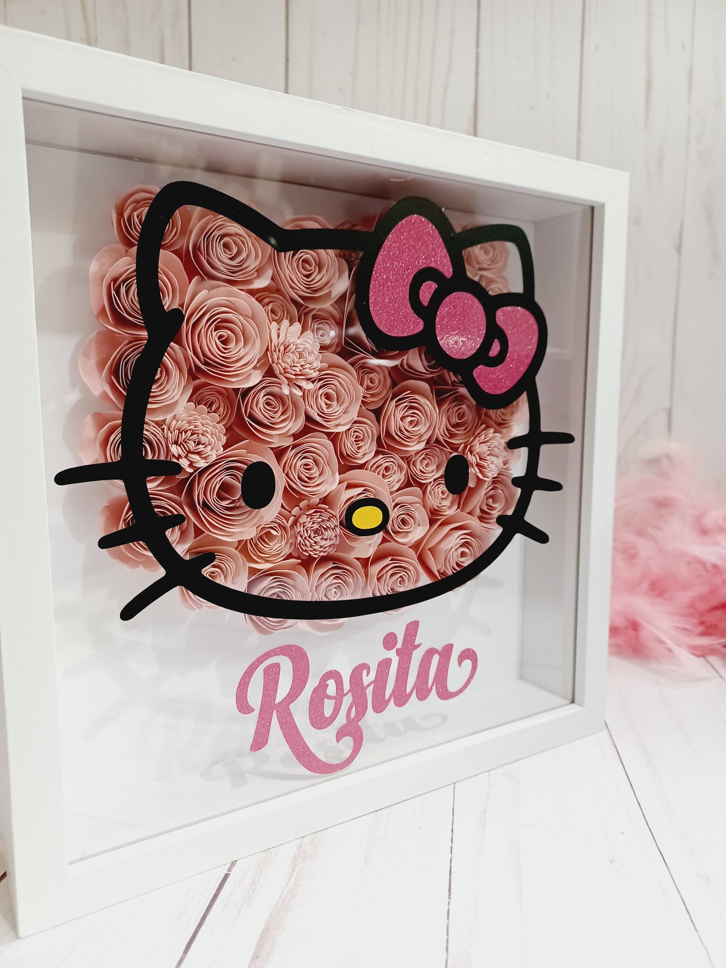 Personalized Shadow Box / hello/ kitty