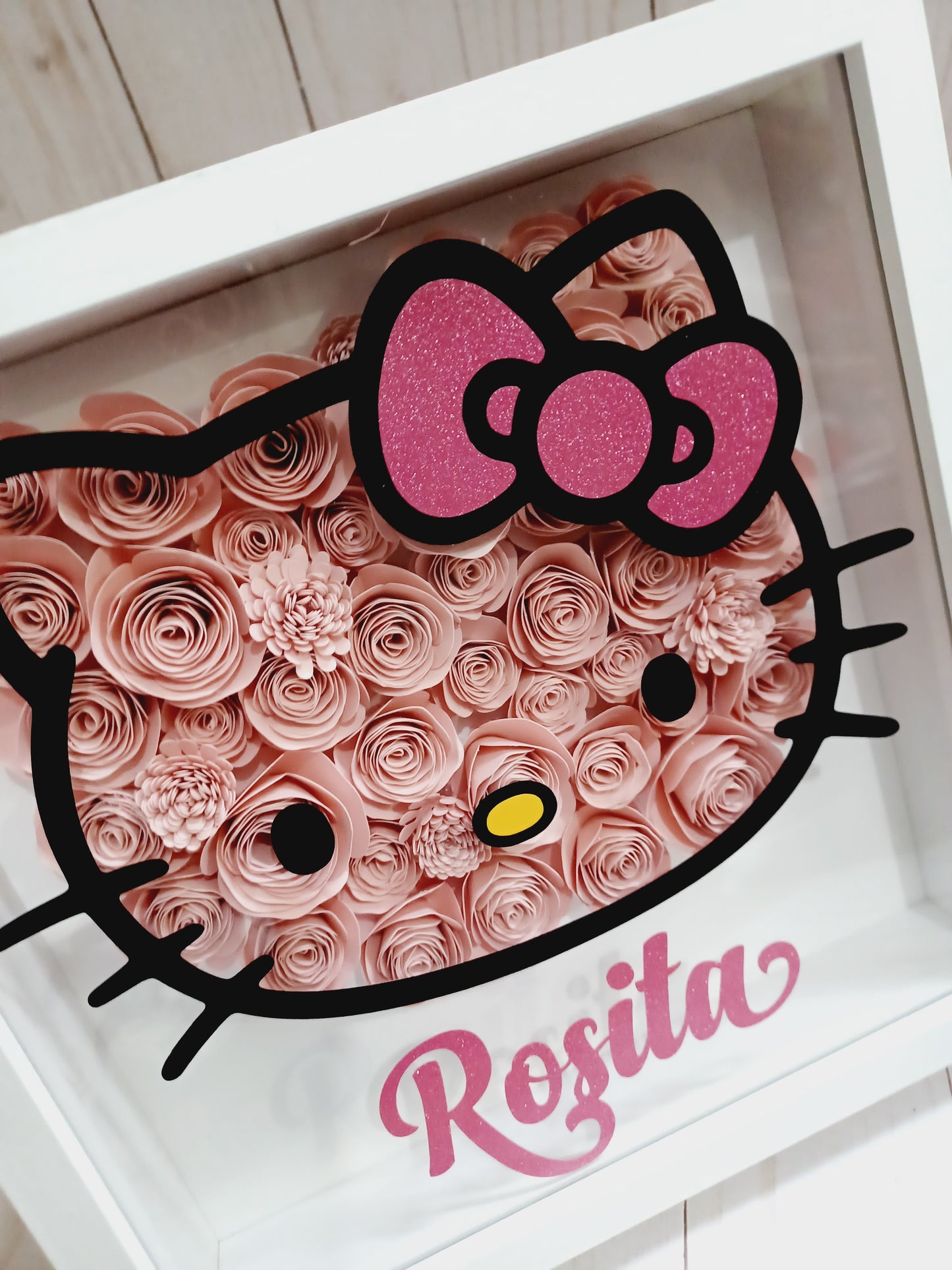 Personalized Shadow Box / hello/ kitty