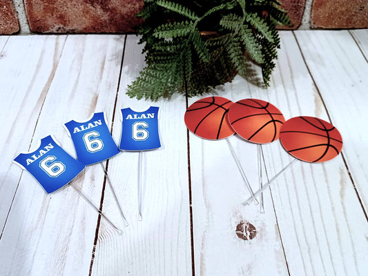 Basketball Cupcake topper