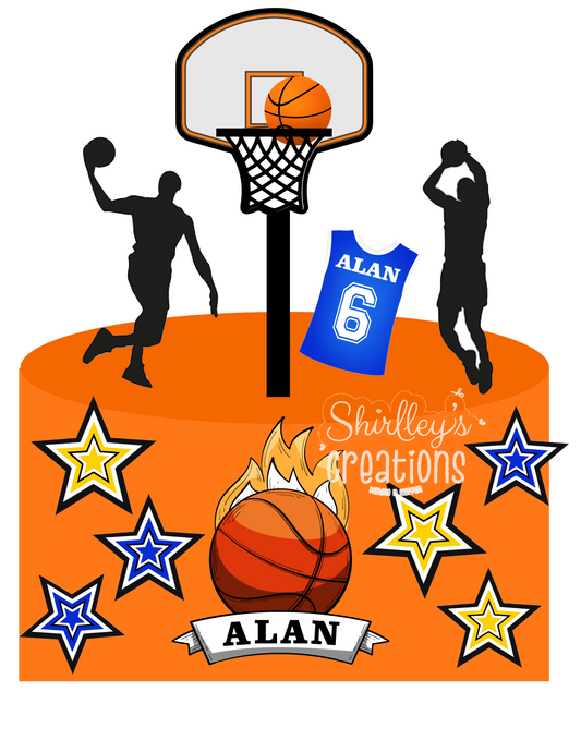 Basketball Cake Topper