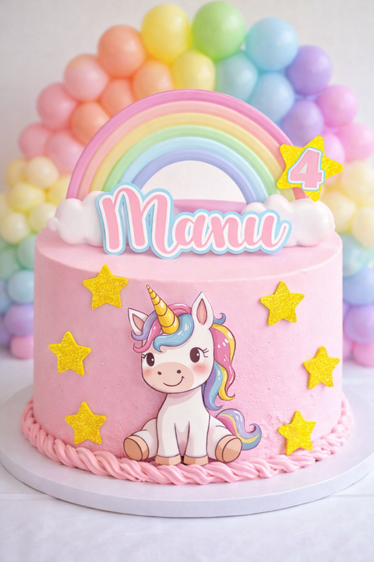 Cake topper Cute Unicorn