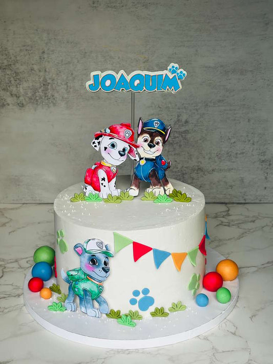 Cake topper Paw Theme