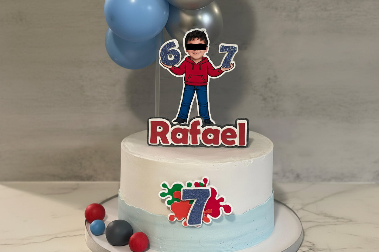 67 cake topper