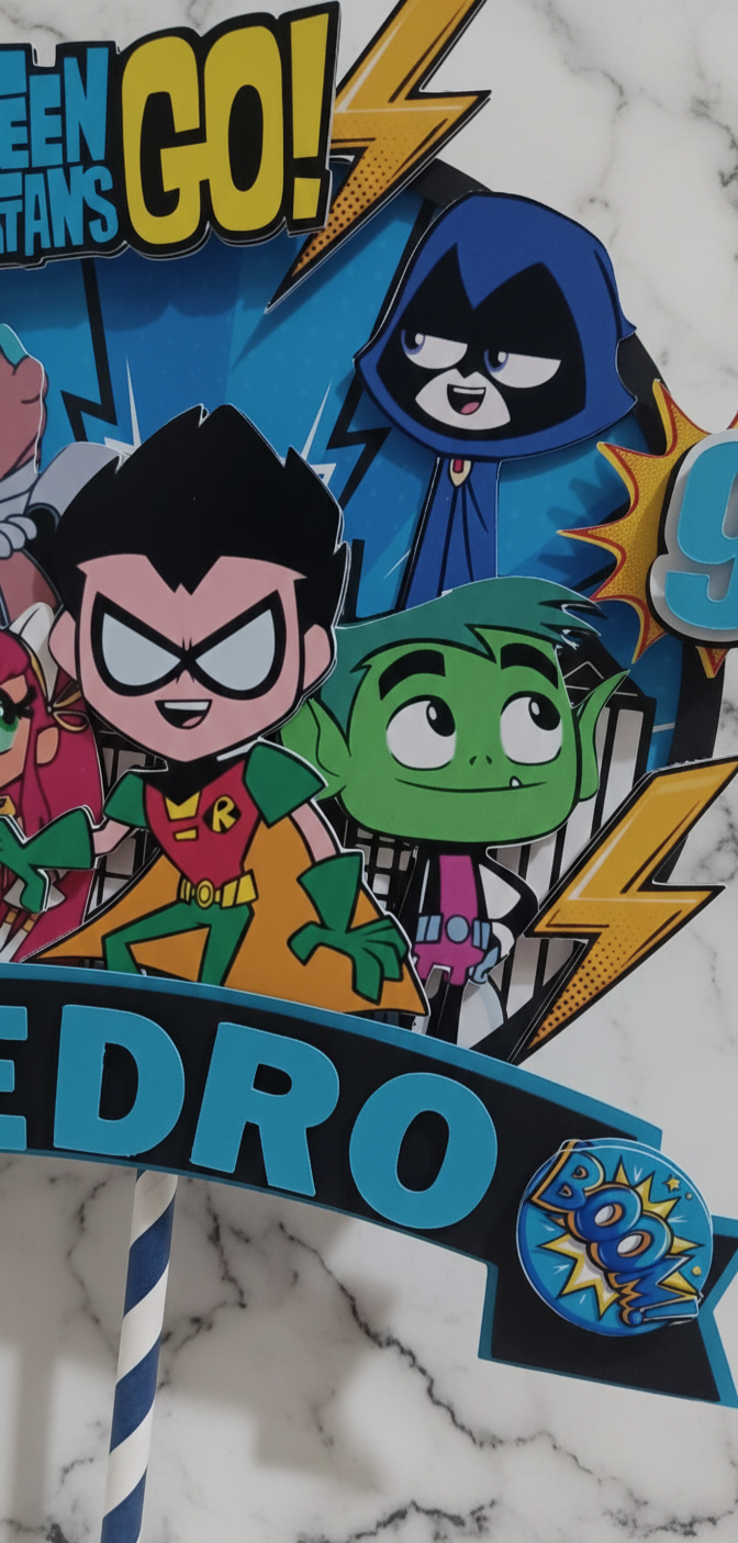 Cake topper - Teen Titans
