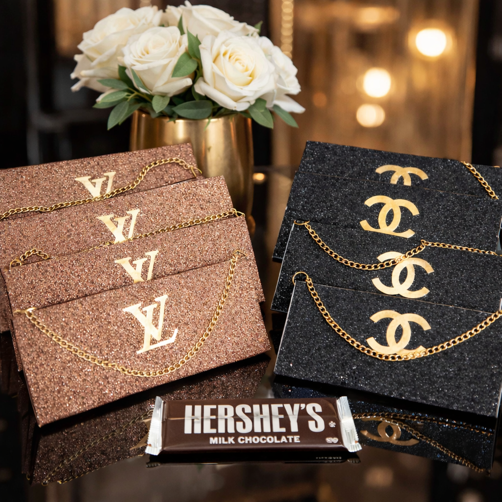 12 Candy bar purse / 12 Chocolate bar wrap