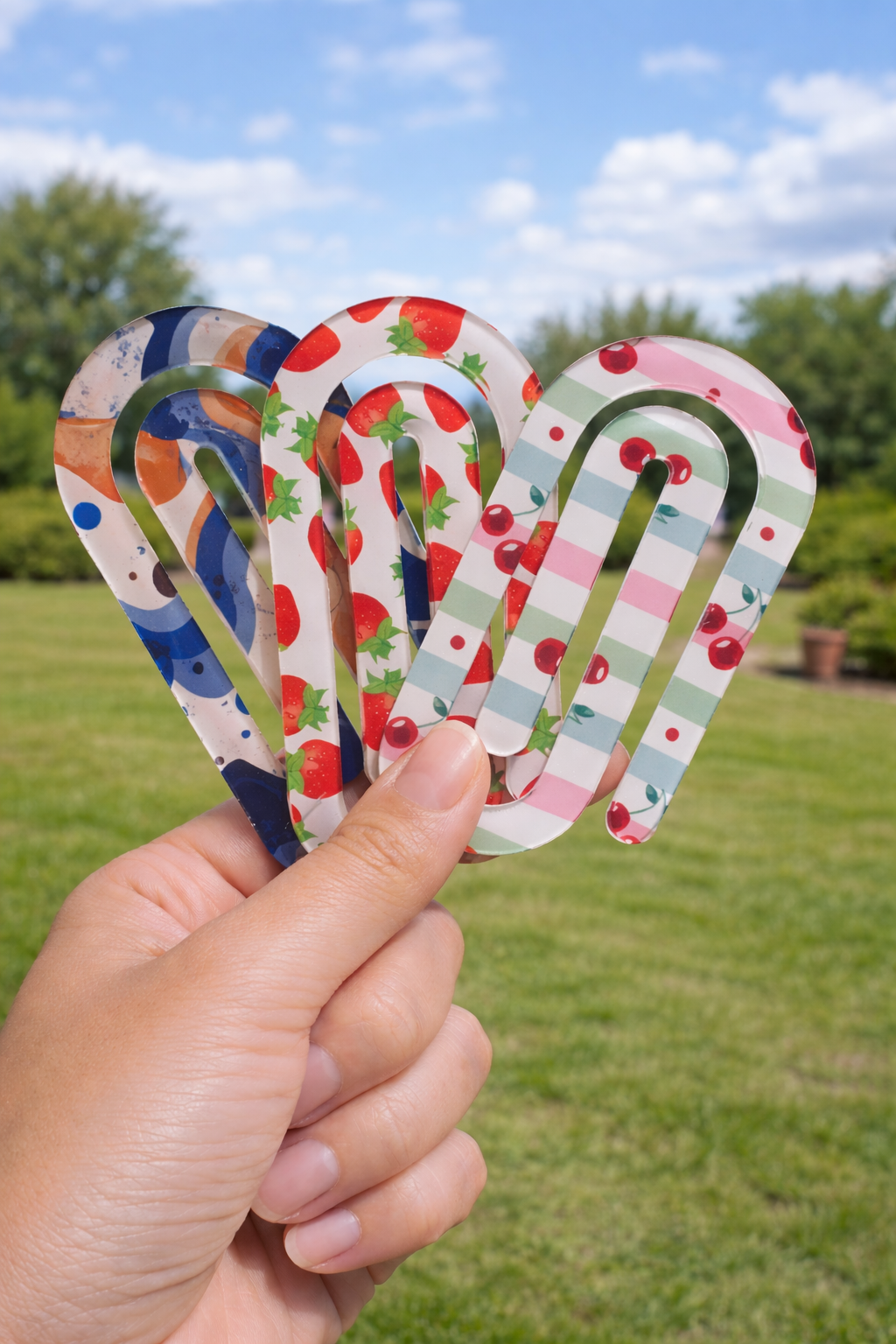Acrylic Jumbo Paper Clip Bookmark
