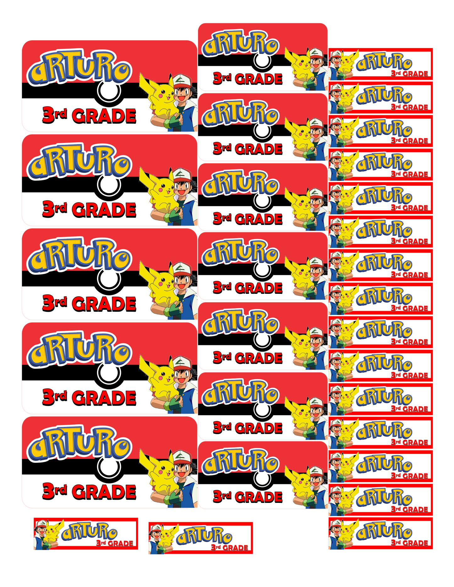 School stickers Sheet/ waterproof sticker/ Any theme