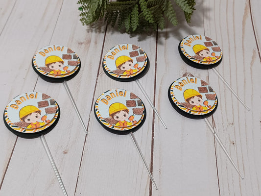 Construction Cupcake topper